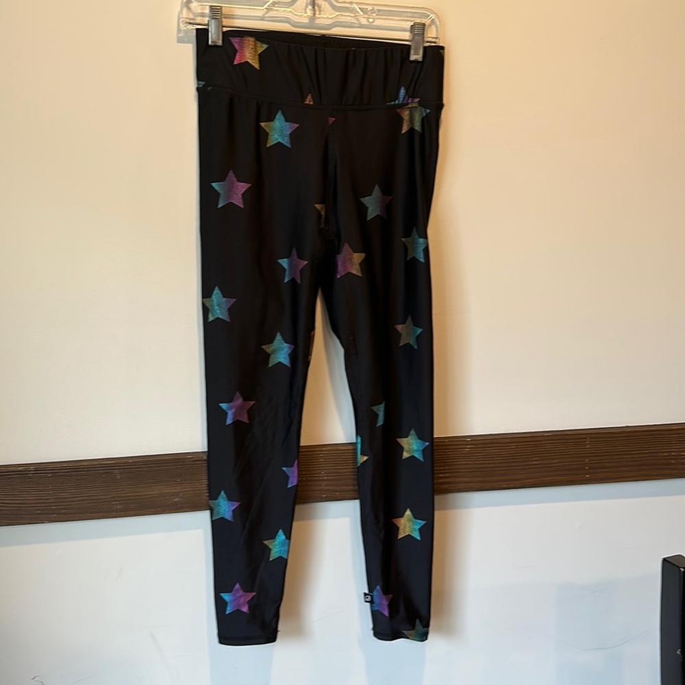Terez Black Star Print Leggings